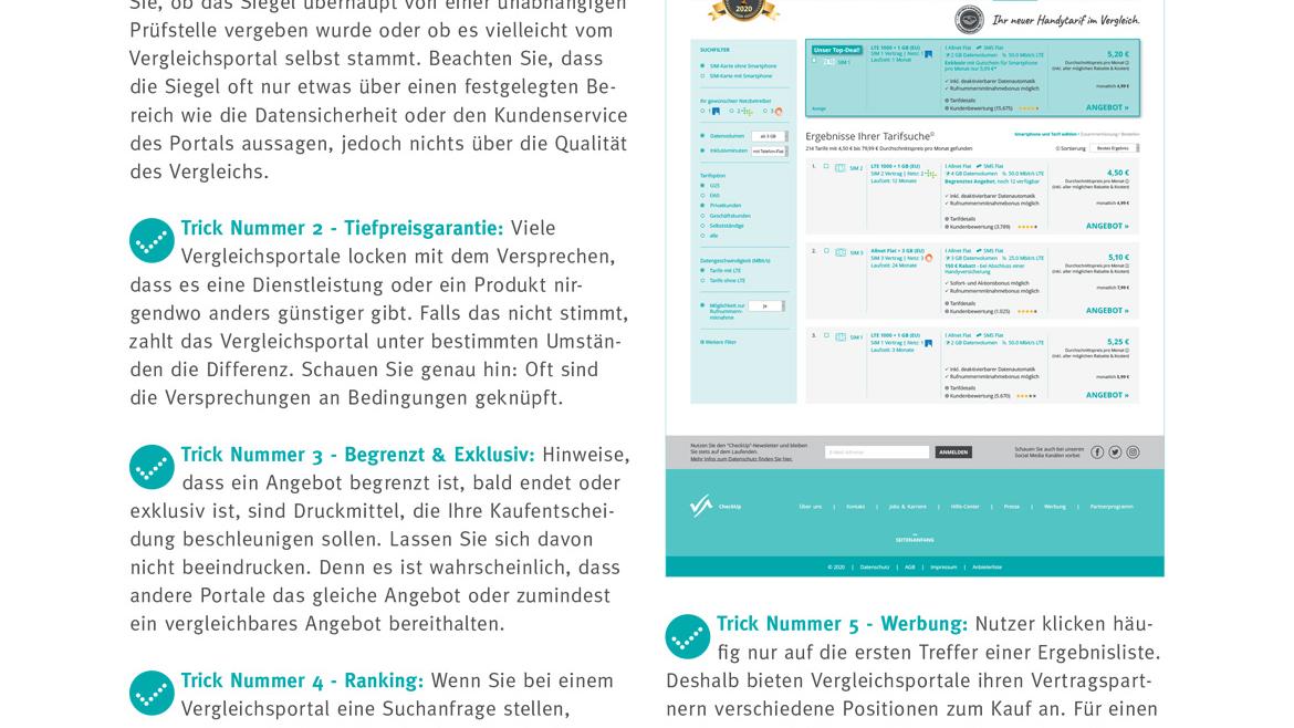 Cover Checkliste Vergleichsportale
