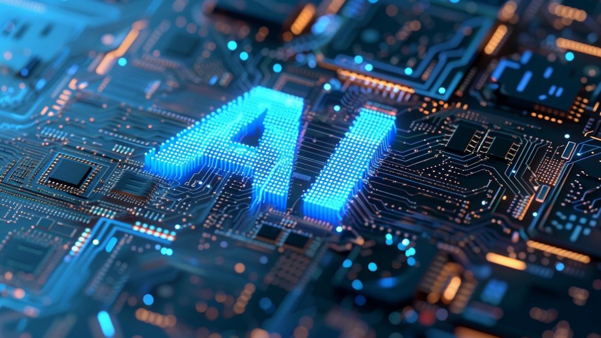 Motherboard, auf dem AI geschrieben ist