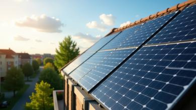 Solarpanels auf dem Dach