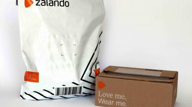 Tüte und Paket von Zalando