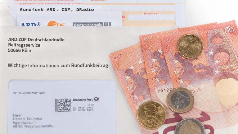 Brief Beitragsservice und Bargeld zum Artikel: Rundfunkbeitrag bar zahlen - Bundesverwaltungsgericht muss entscheiden