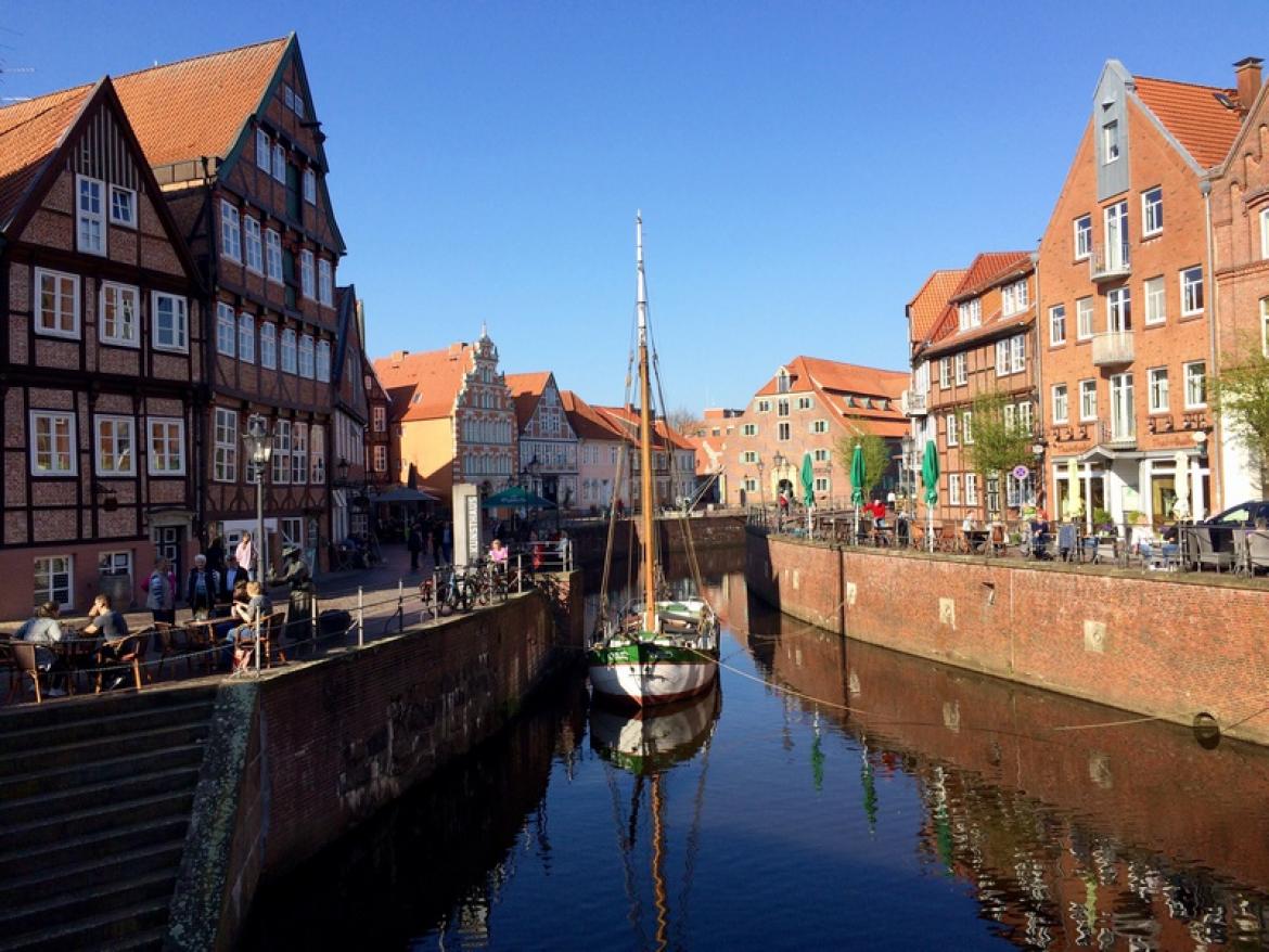 Zu sehen ist der Fischmarkt in Stade