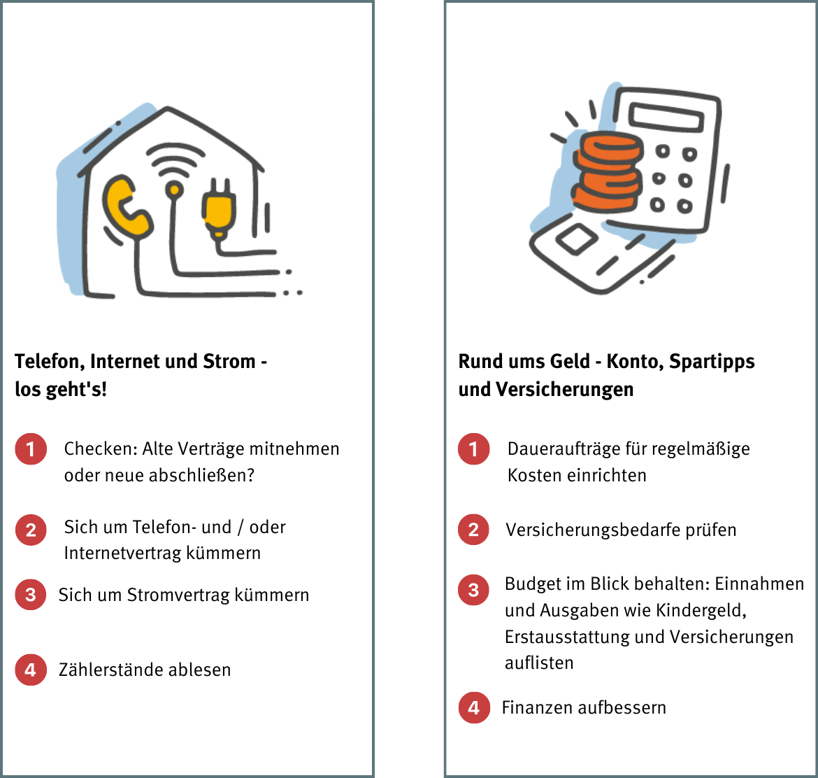 Checkliste Umzug