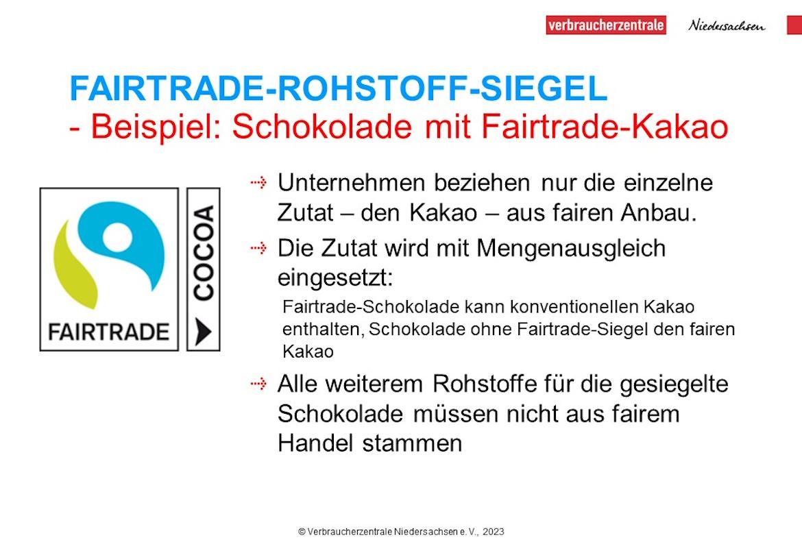 Das weiße Fairtrade Siegel erklärt