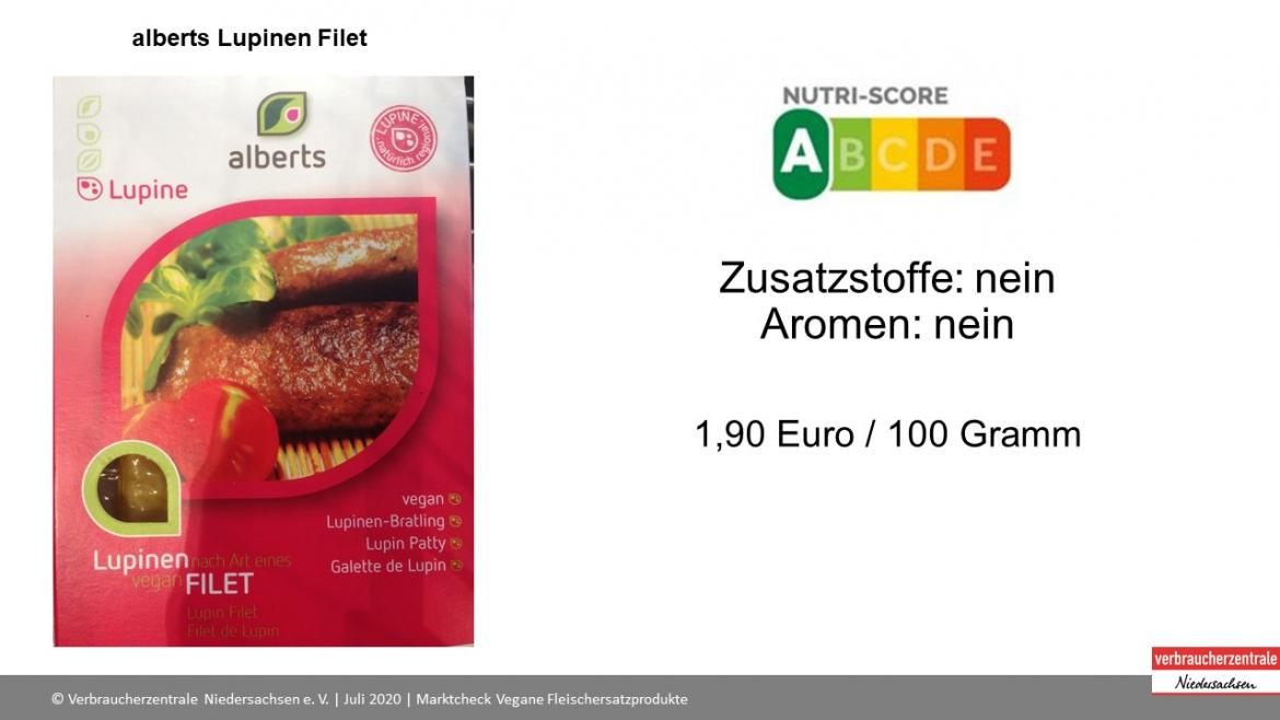 alberts Lupinen Filet