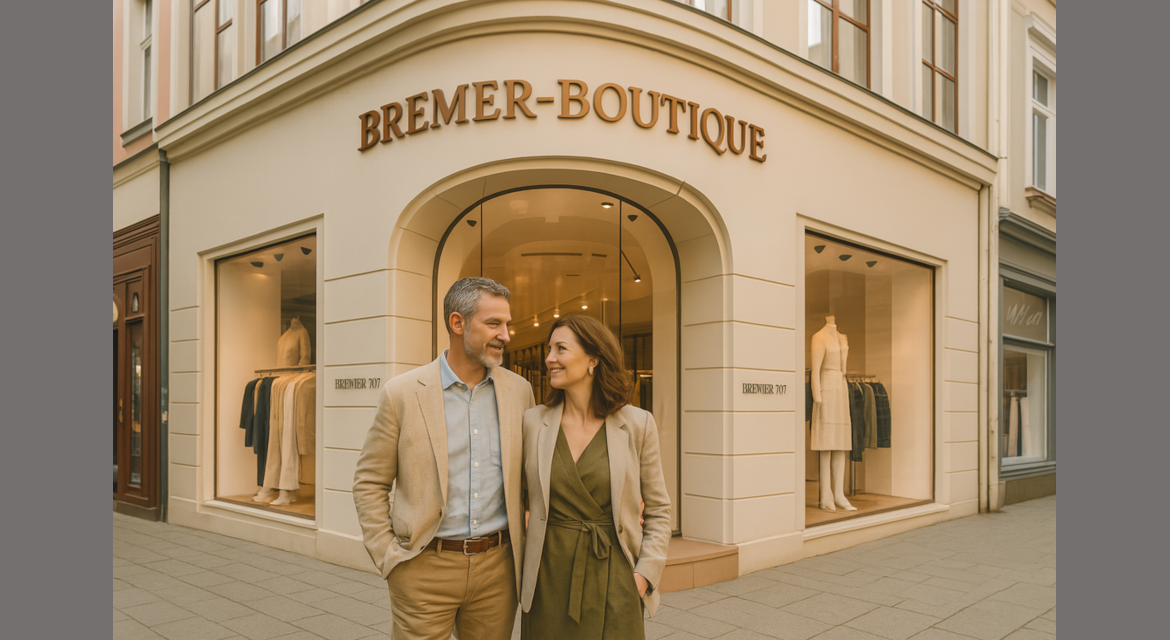 Screenshot KI generierter Fakeshop Bremer Boutique Version 2