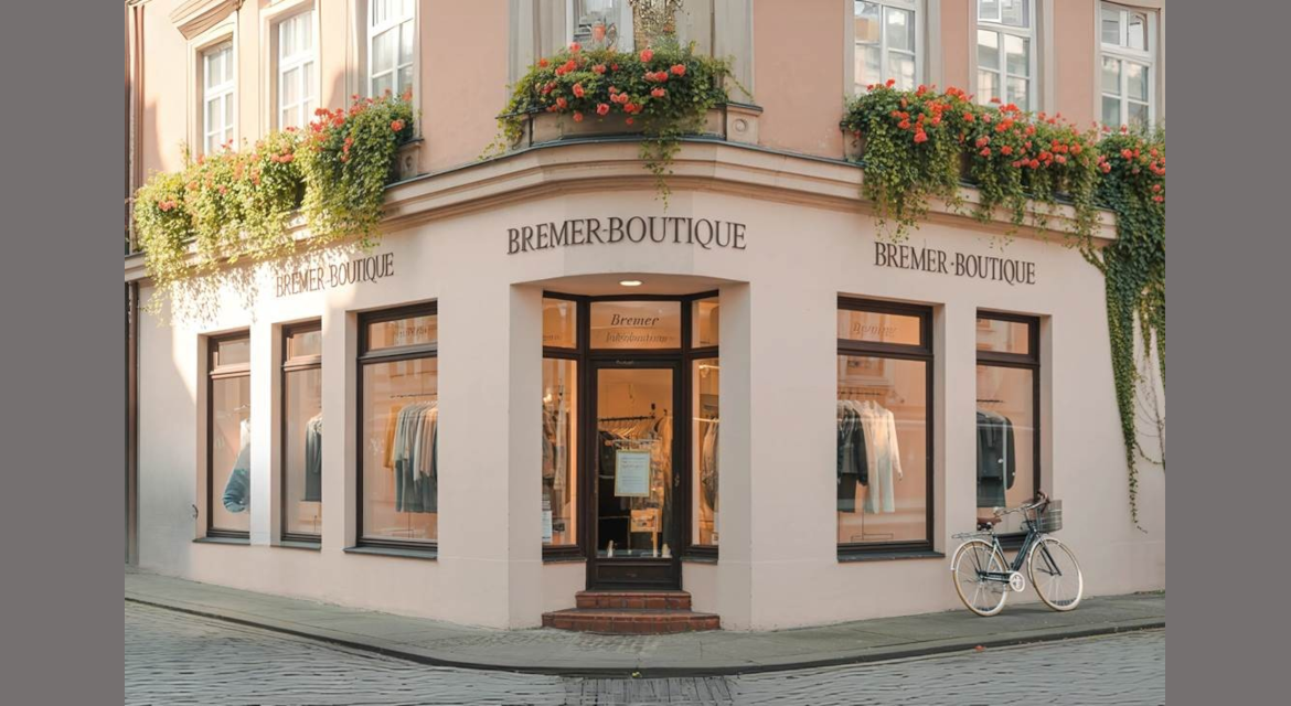Screenshot KI generierter Fakeshop Bremer Boutique Version 1