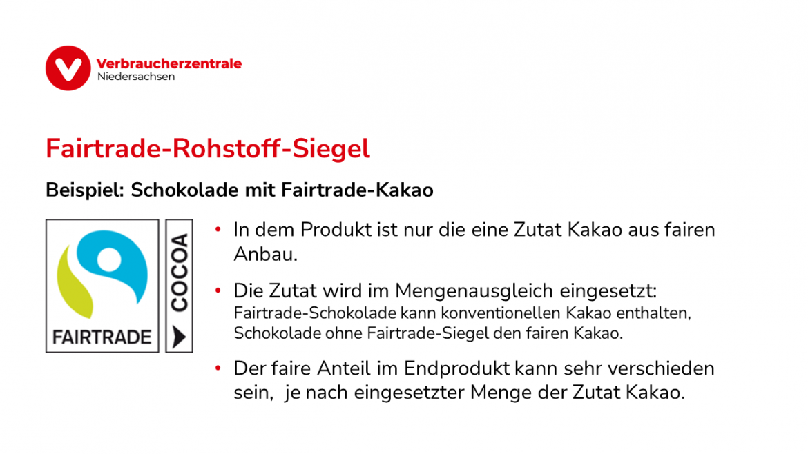 Das weiße Fairtrade Siegel erklärt