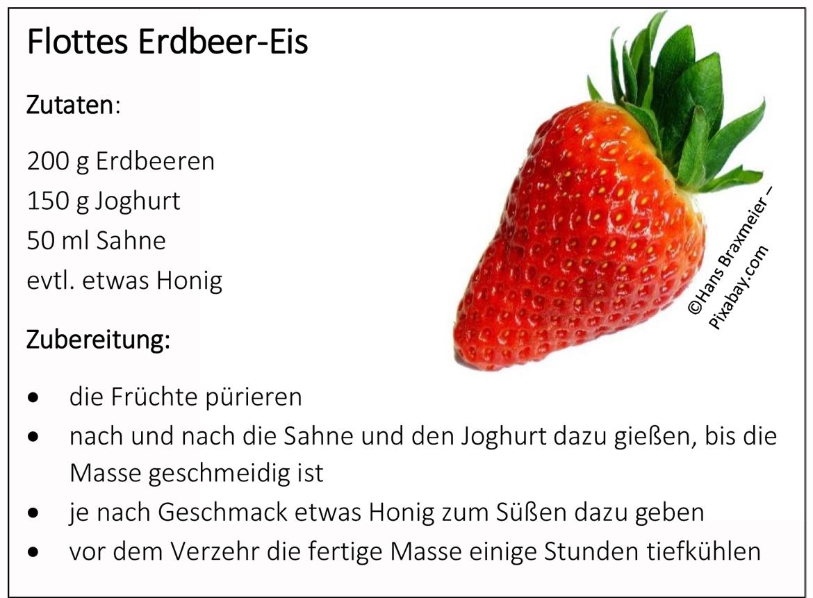 Rezept Flottes Erdbeer-Eis