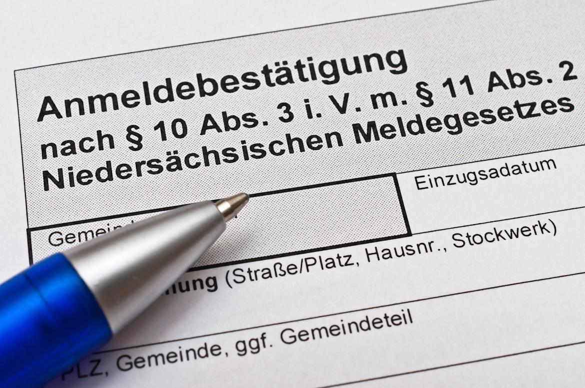 Formular Anmeldung Wohnsitz Niedersachsen