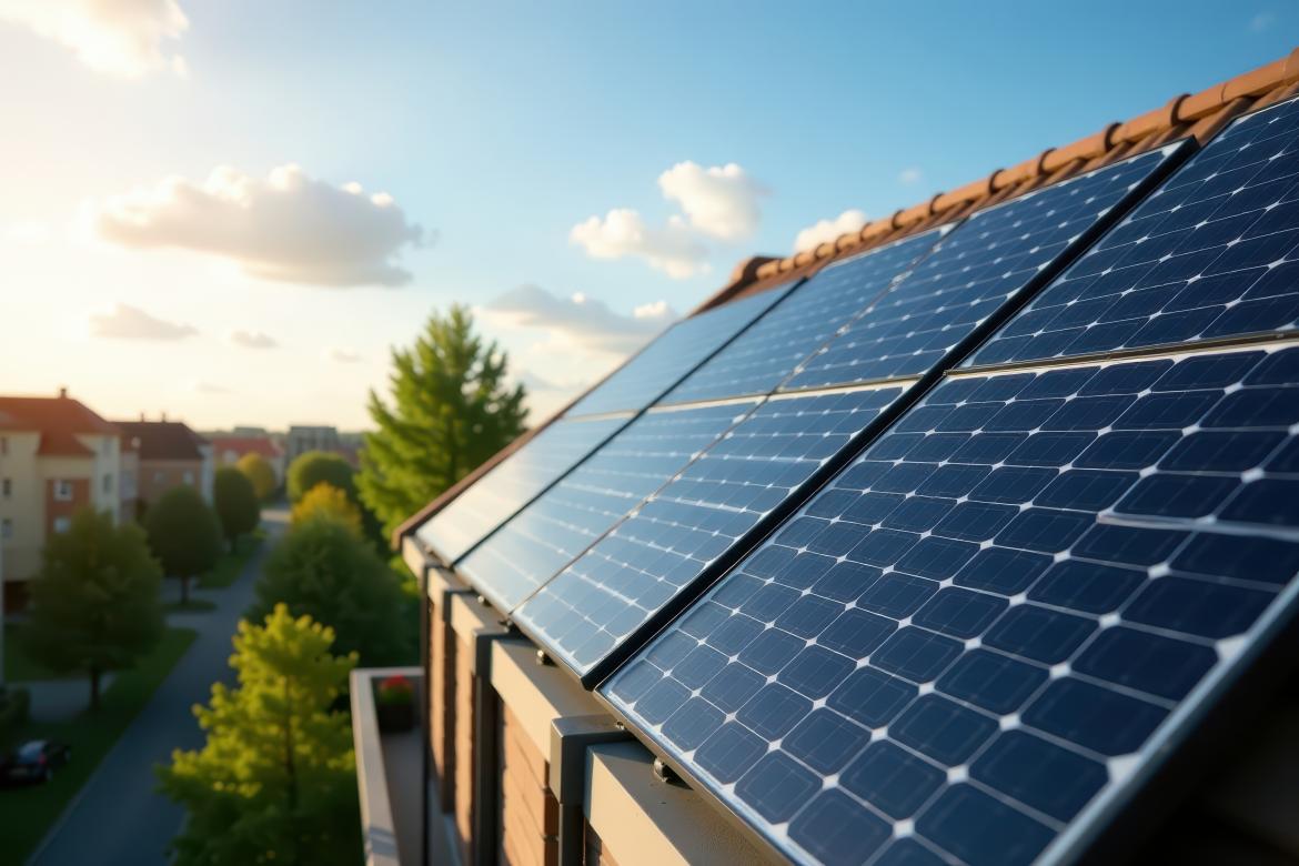 Solarpanels auf dem Dach