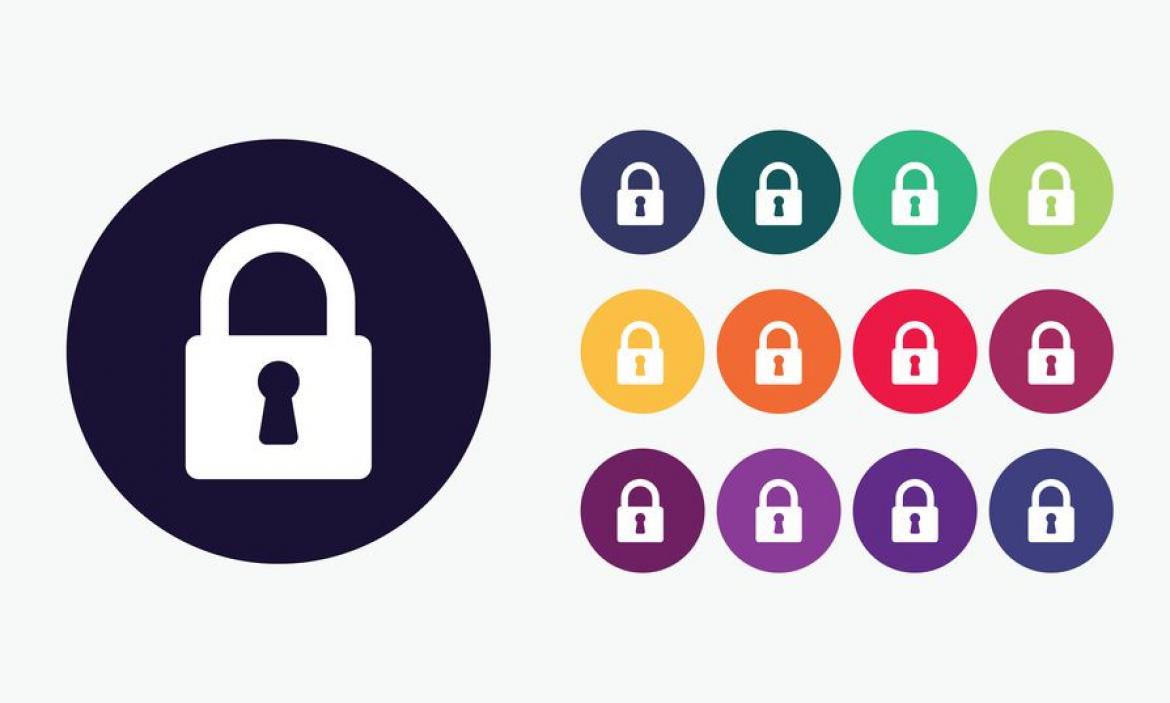Bunte Schlüssel Internet Datenschutz