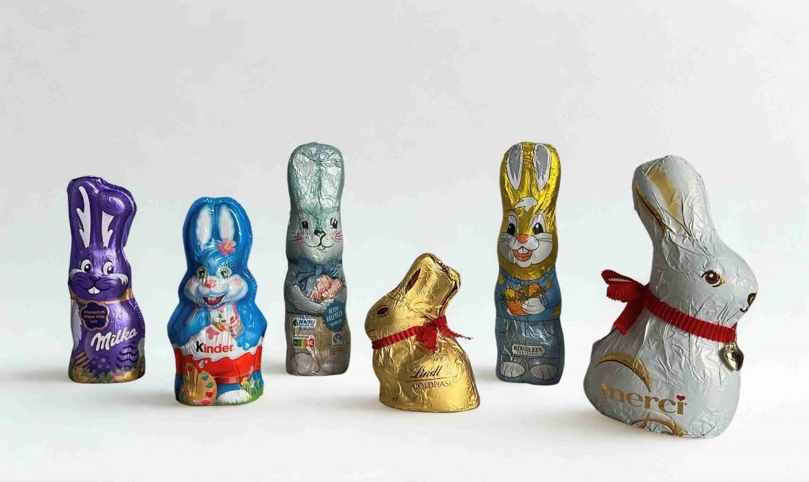Osterhasen Lindt kinder Milka