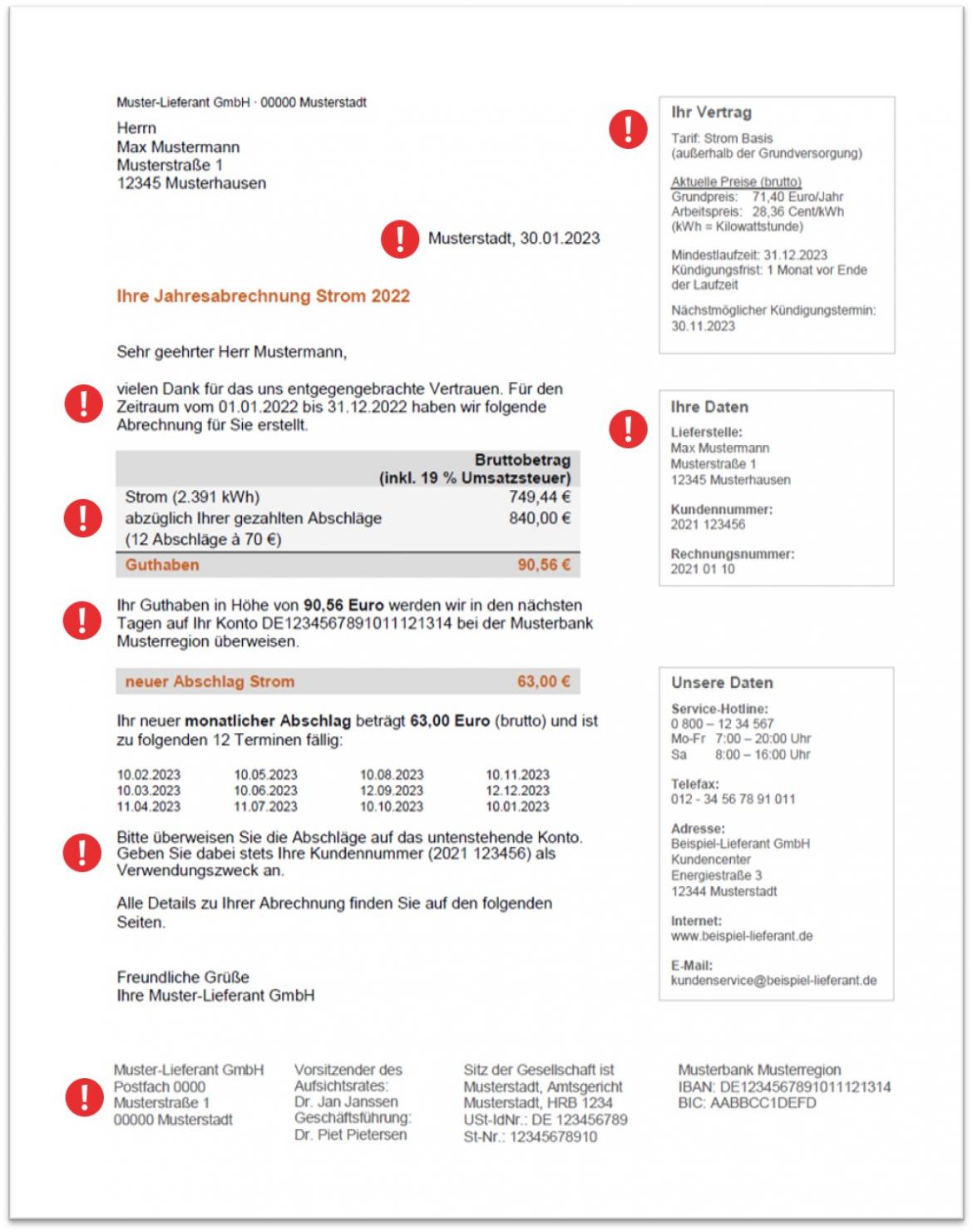 Stromrechnung mobil Seite 1