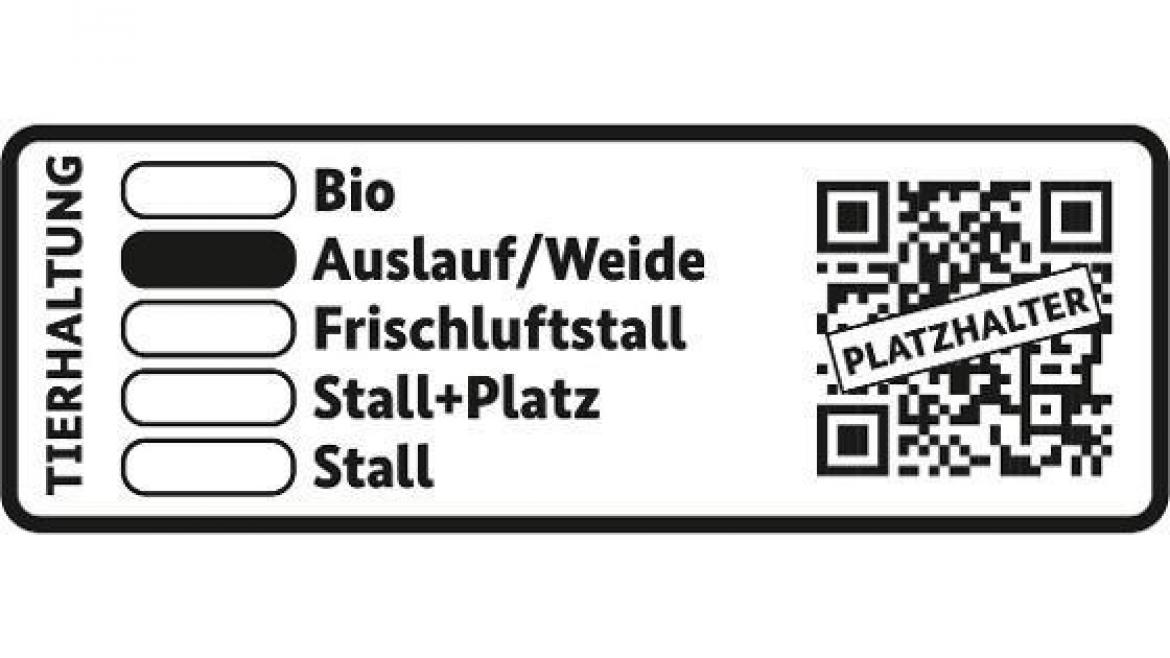 Tierhaltungskennzeichnung Label