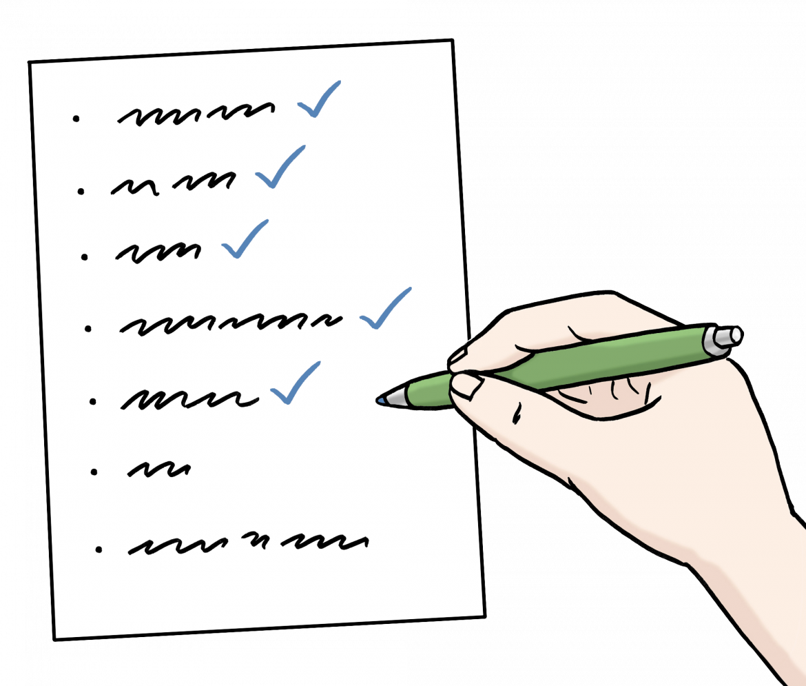 Checkliste Grafik in einfache Sprache Piktogramm
