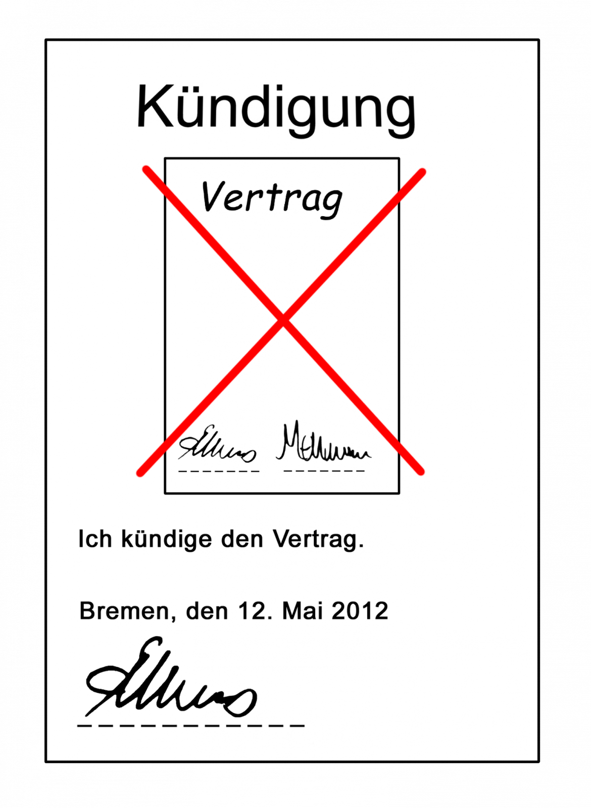 Kündigung leichte Sprache