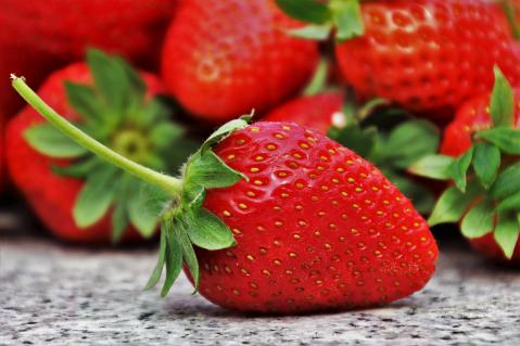 Endlich sind die Erdbeeren da