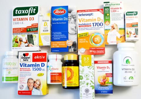 Marktcheck zu Vitamin D Nahrungsergänzungsmitteln