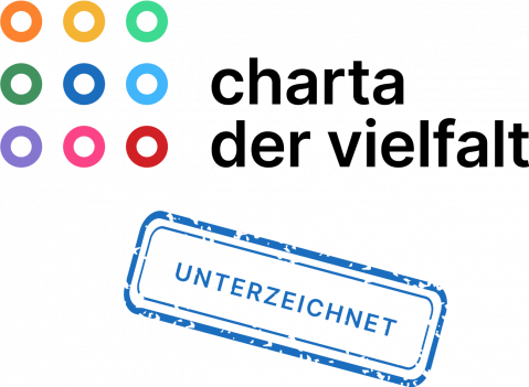 Charta der Vielfalt mit Schriftzug unterzeichnet