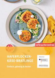 Haferflocken-Käse-Bratlinge auf Teller